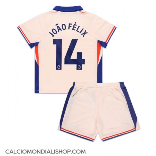 Maglie da calcio Chelsea Joao Felix #14 Seconda Maglia Bambino 2024-25 Manica Corta (+ Pantaloni corti)